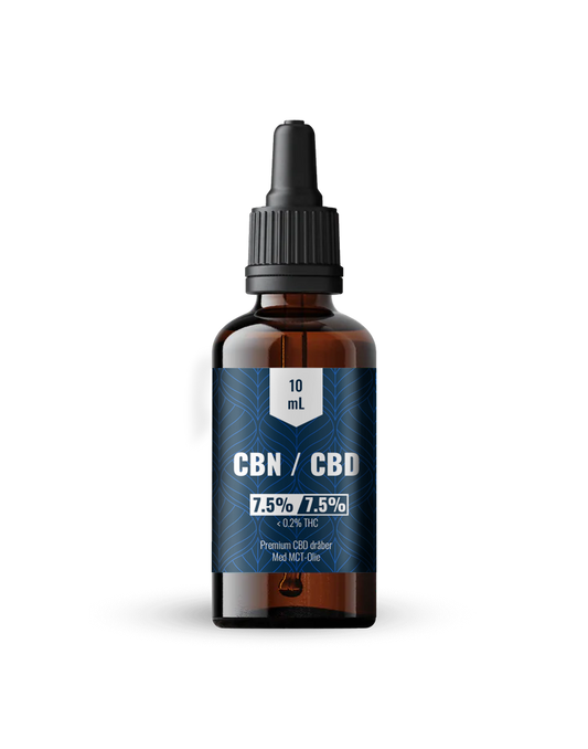 CBN/CBD 7.5% Olie 10 ml. dråber