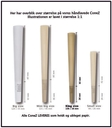 FLY Conez Naked – King Size (14 stk.)