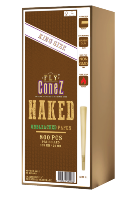 FLY Conez Naked – King Size (800 stk.)