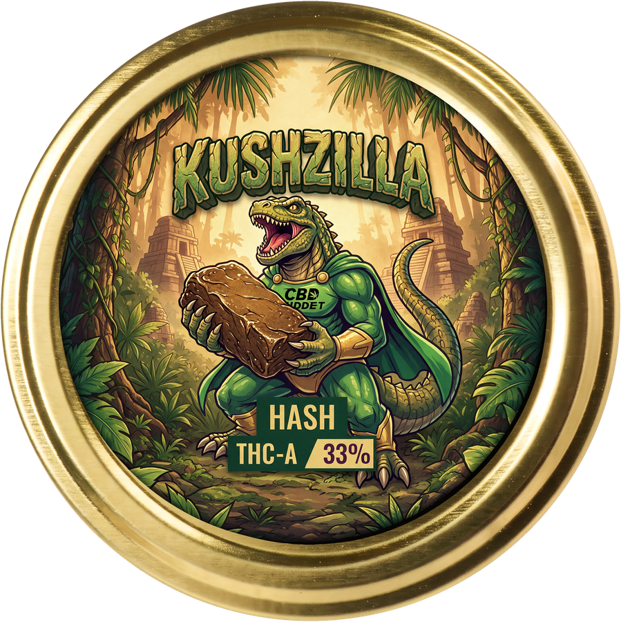 Kushzilla THC-A hash 33 % – billede 2