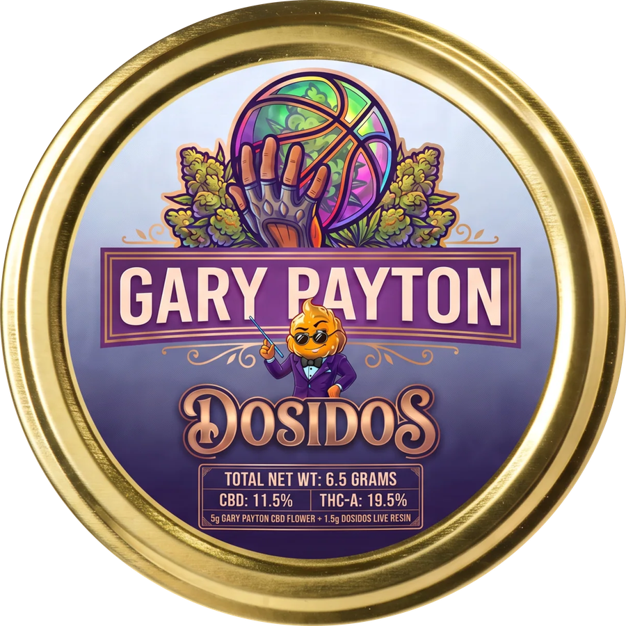 Gary Payton × Dosidos live resin i guld-dåse