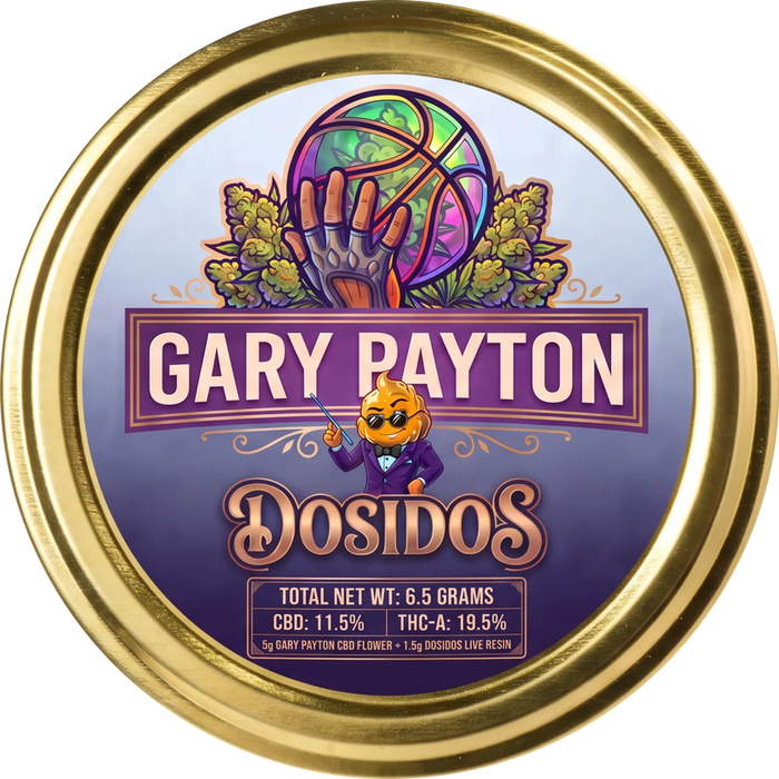 Gary Payton × Dosidos live resin i guld-dåse