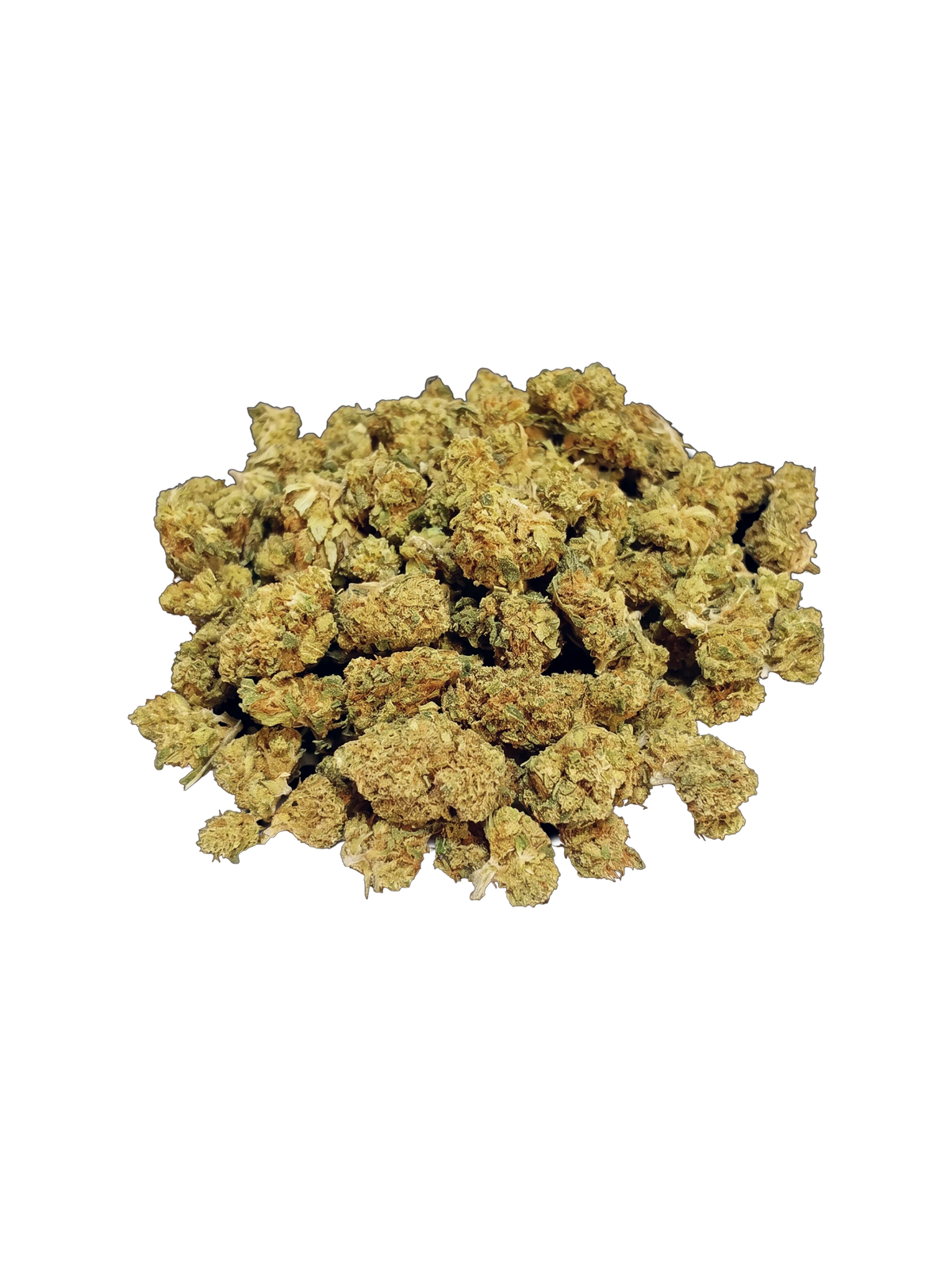 Limoncello Popcorn CBD-blomst – bunke af små toppe set forfra